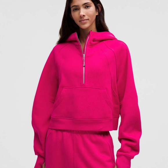Lululemon Scuba Oversized Half Zip Hoodie In Passionate M/L - Picture 1 of 10